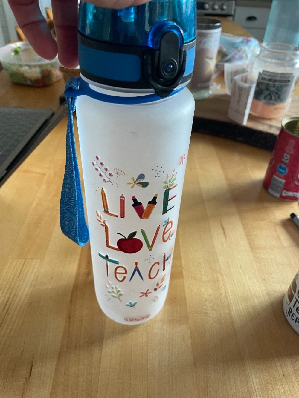 Teacher Themed Water Bottle 32 oz